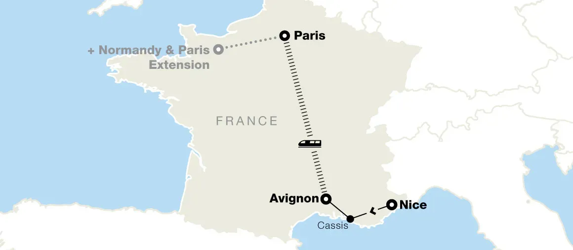 France tours map
